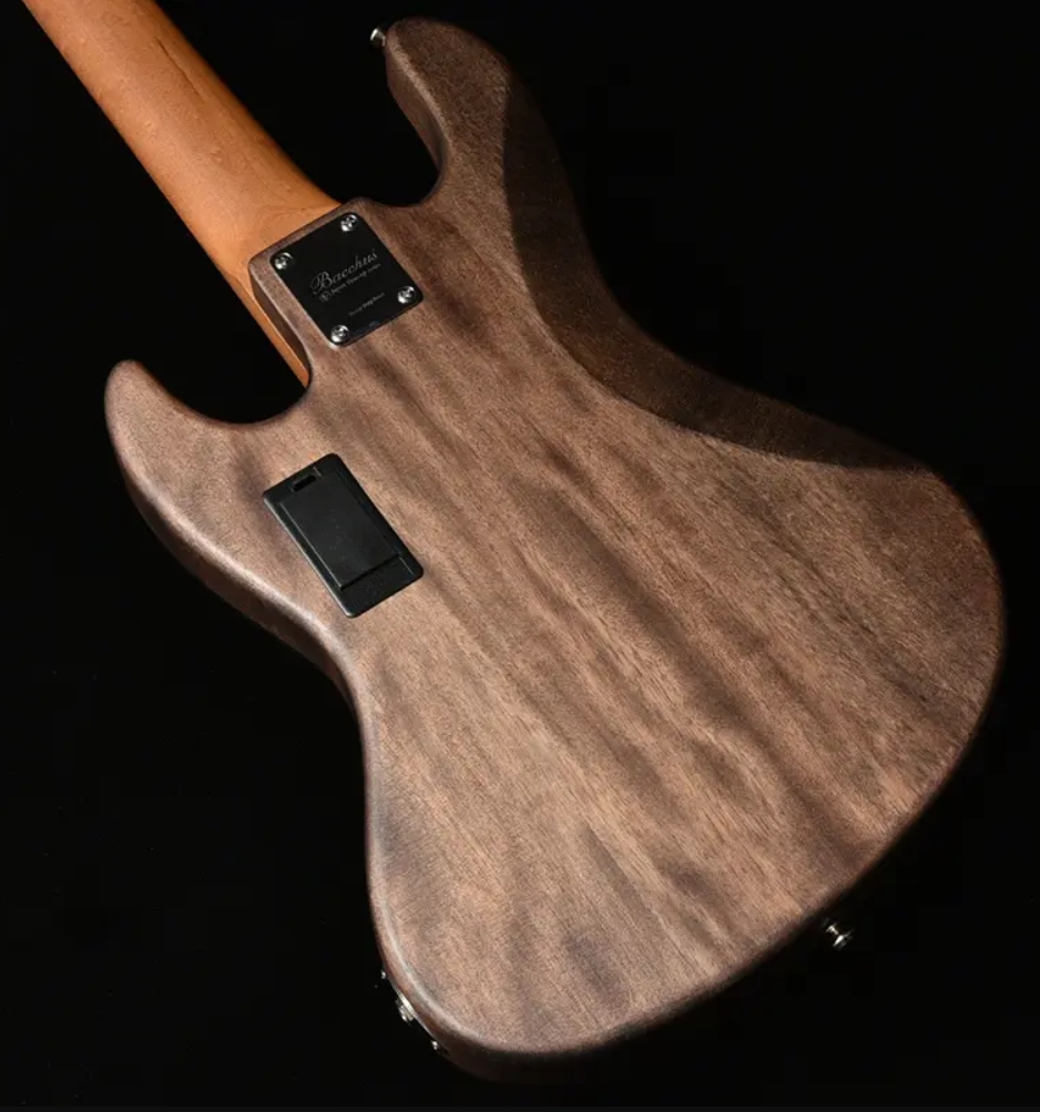Bacchus Jt Wl5-qm-ac Rsm/m Jap Tune Up Active Mn - Brown Satin - Solid body electric bass - Variation 1
