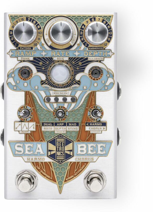 Beetronics Seabee Harmochorus - Modulation, chorus, flanger, phaser & tremolo effect pedal - Main picture