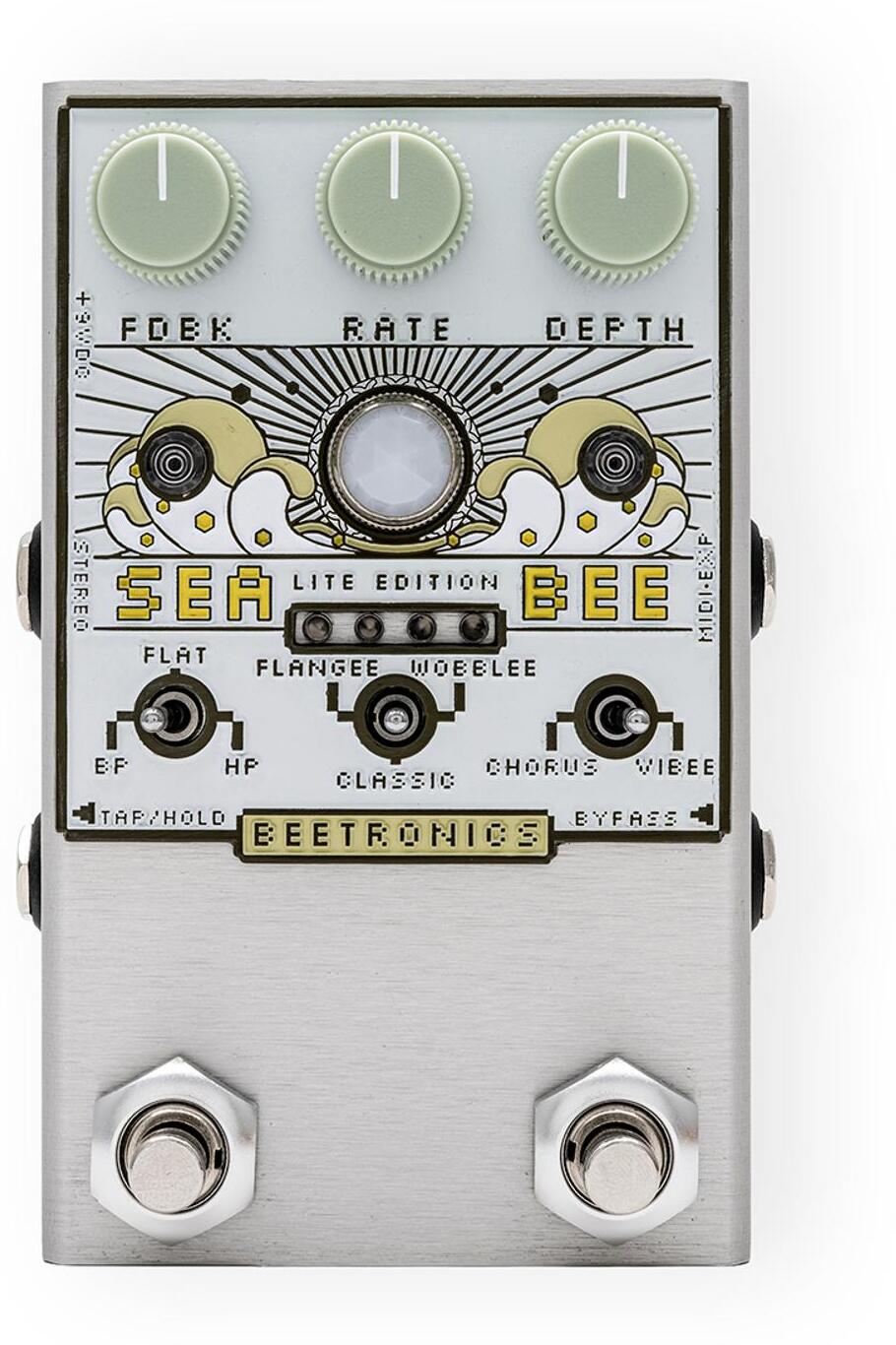 Beetronics Seabee Lite Cream Chorus - Modulation, chorus, flanger, phaser & tremolo effect pedal - Main picture