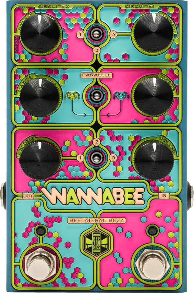 Beetronics Wannabee Beelateral Buzz Overdrive - Reverb, delay & echo effect pedal - Main picture
