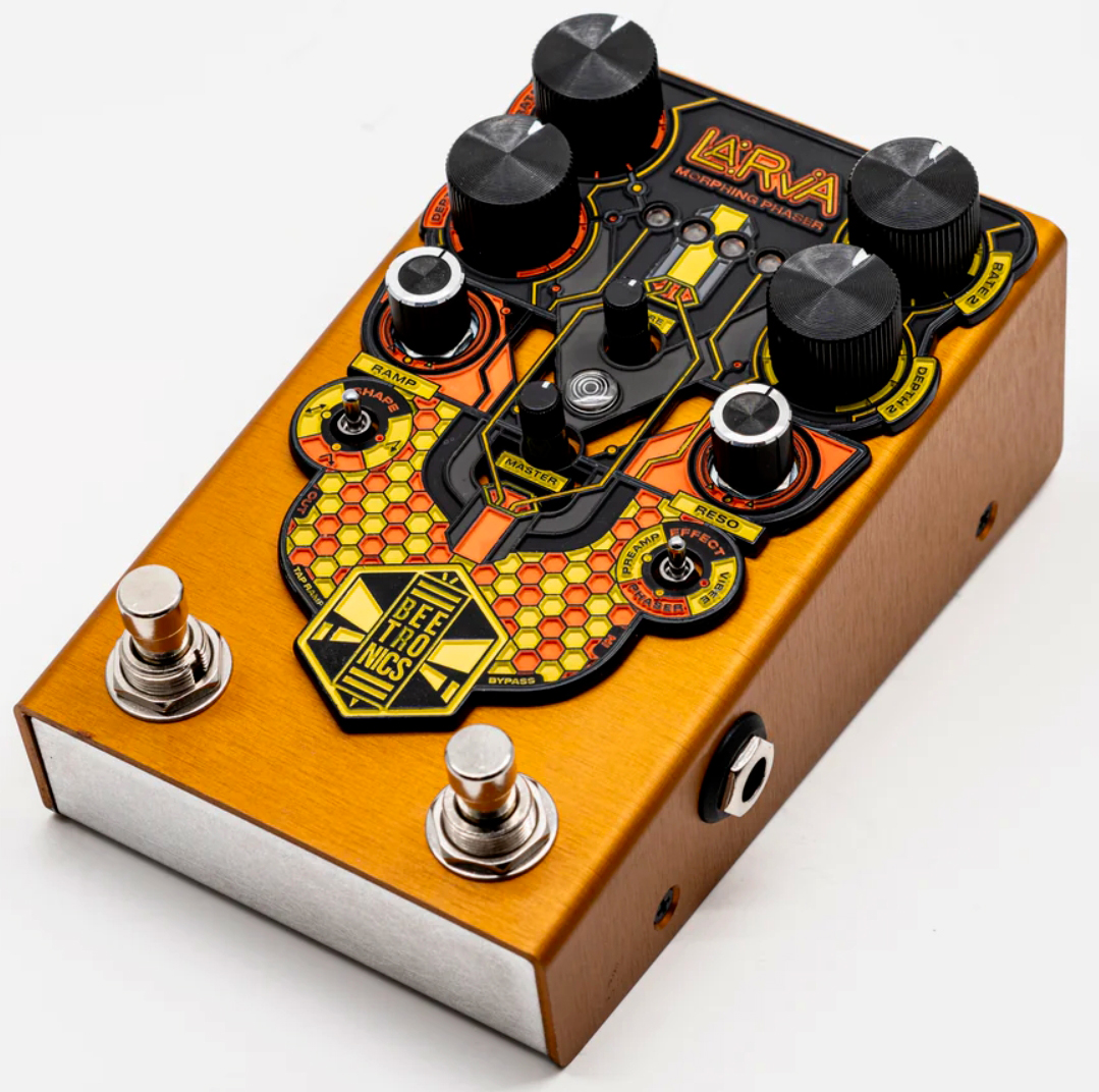 Beetronics Larva Morphing Phaser - Reverb, delay & echo effect pedal - Variation 1