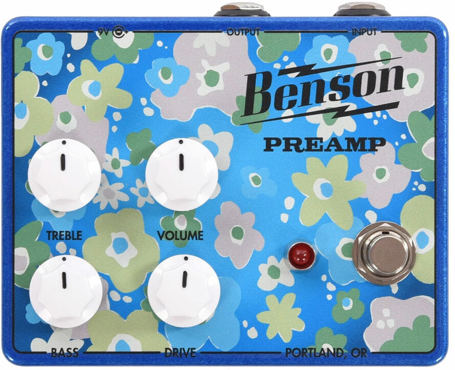 Benson Amps Preamp Boost Overdrive Fuzz Ltd Flower Child - Electric guitar preamp - Main picture