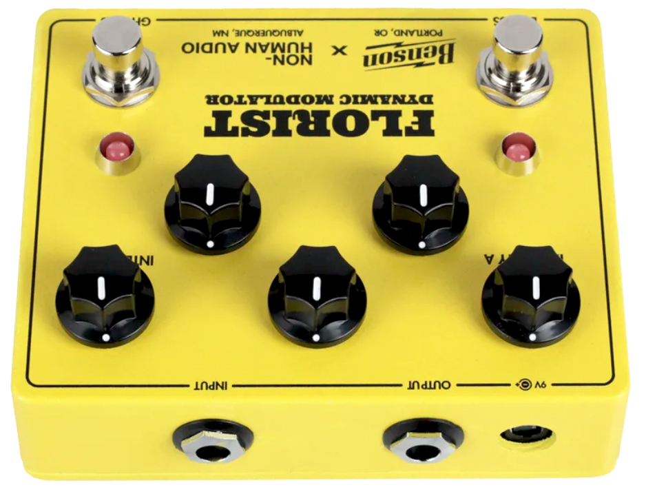 Benson Amps Florist Modulation Ltd Yellow - Modulation, chorus, flanger, phaser & tremolo effect pedal - Variation 1