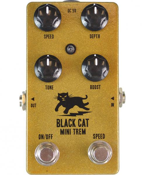 Modulation, chorus, flanger, phaser & tremolo effect pedal Black cat Mini Trem