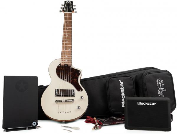 Electric guitar set Blackstar Carry-on Travel Guitar Deluxe Pack - White