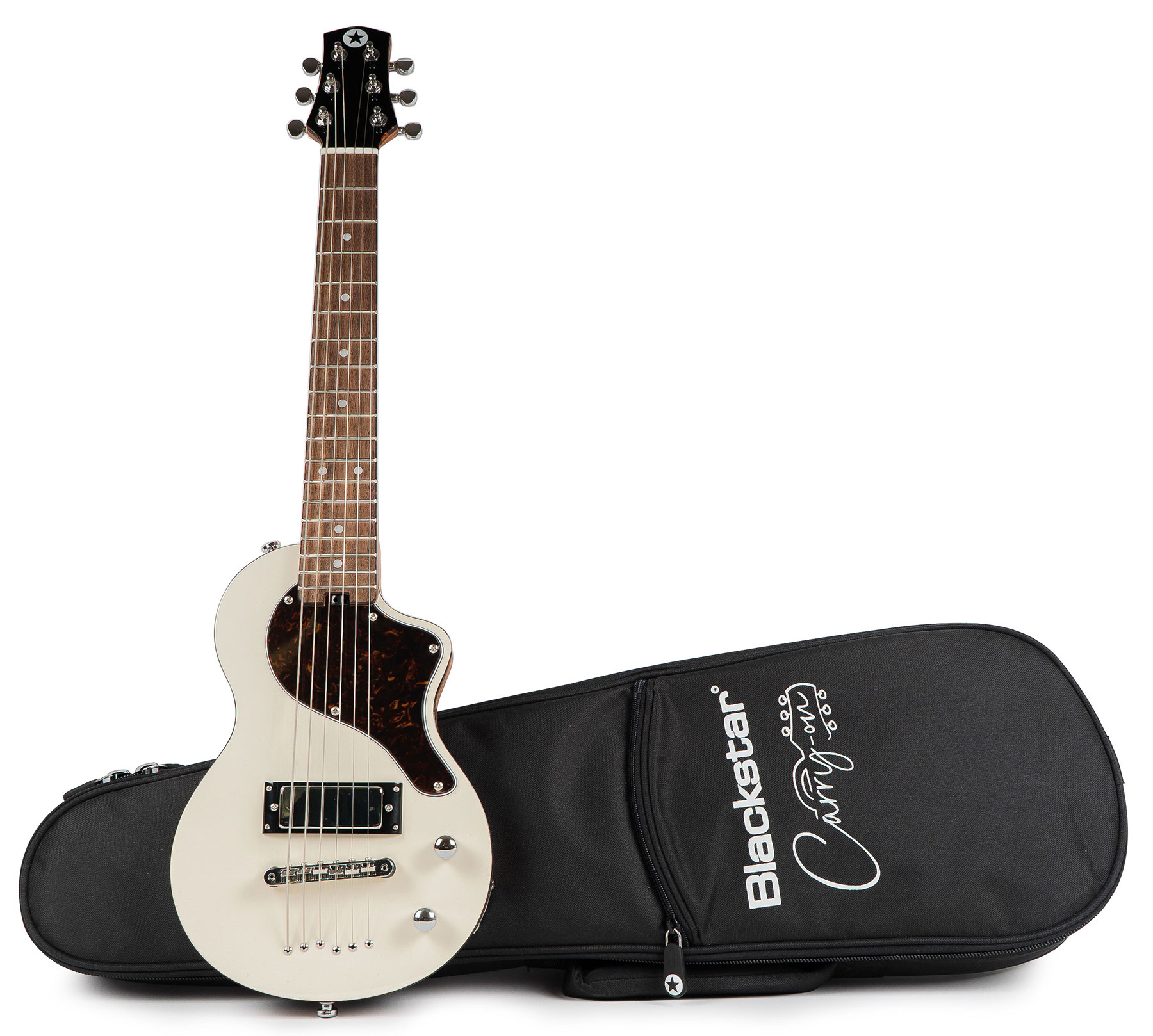 Blackstar Carry-on Travel Guitar +housse - White - Travel & mini electric guitar - Variation 5