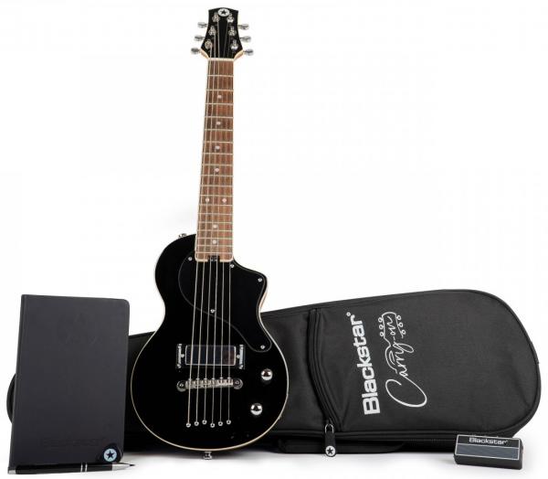 Electric guitar set Blackstar Carry-on Travel Guitar Standard Pack - Jet black