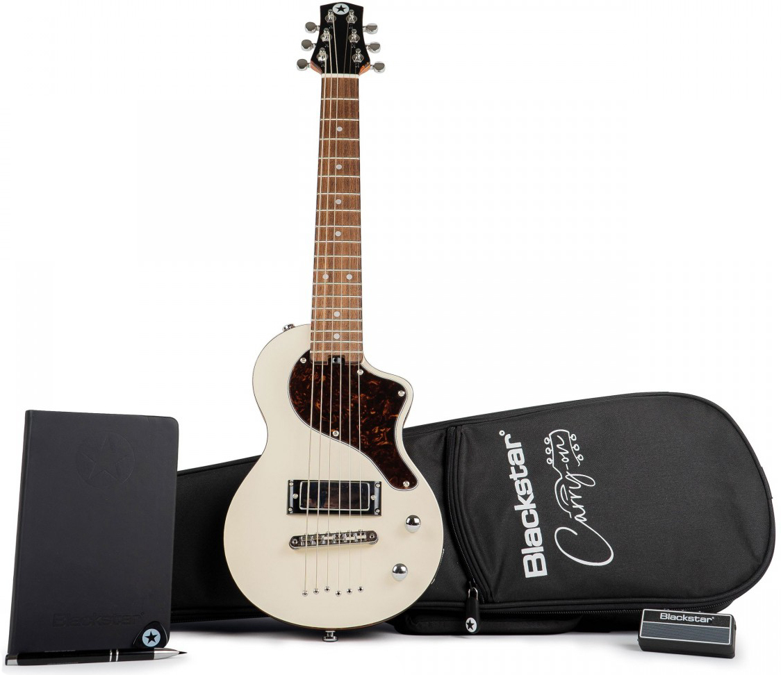 Blackstar Carry-on Travel Guitar Standard Pack +amplug2 Fly +housse - White - Electric guitar set - Main picture
