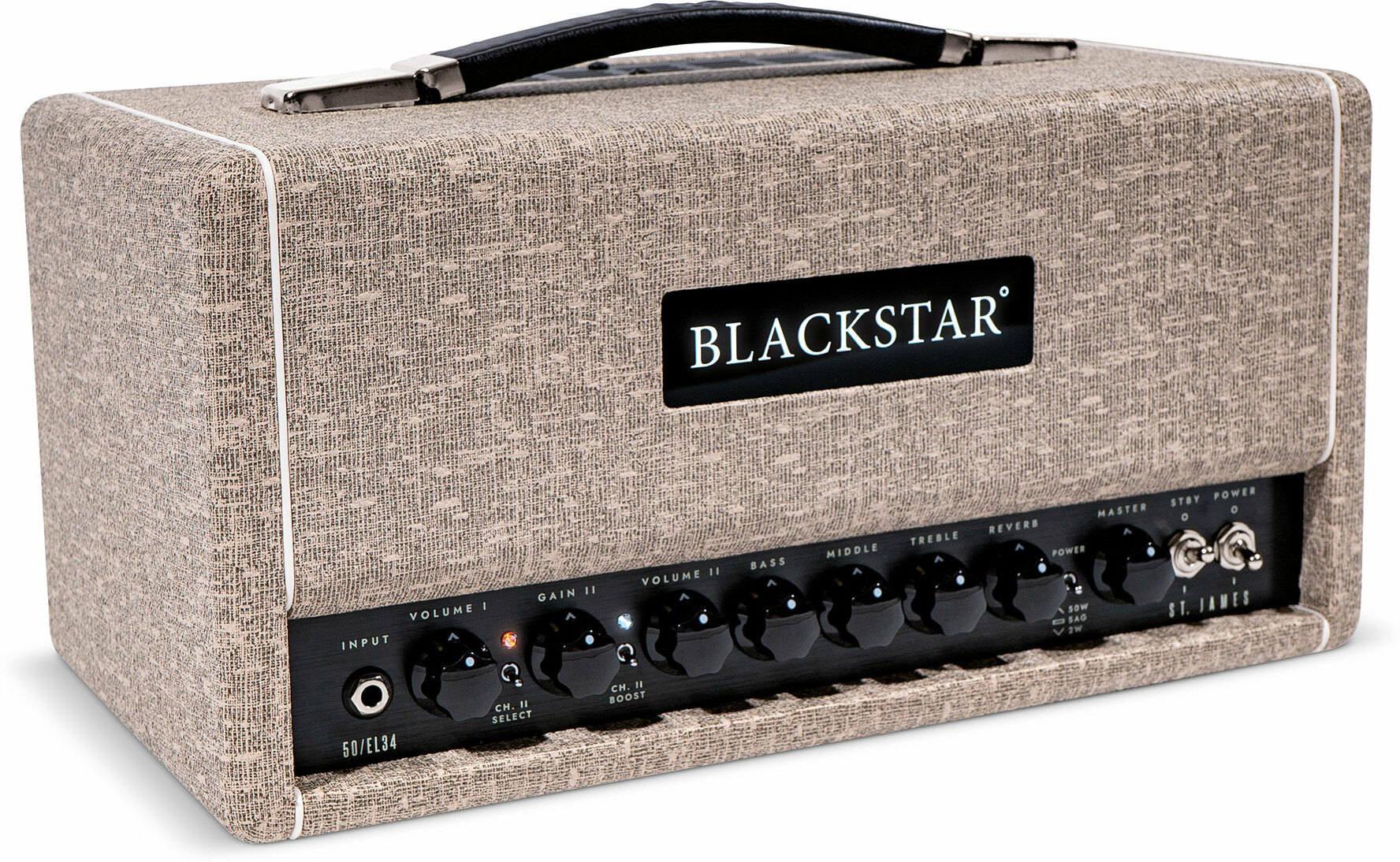 Blackstar St James El34h Head 50/5/2w Fawn - Electric guitar amp head - Main picture
