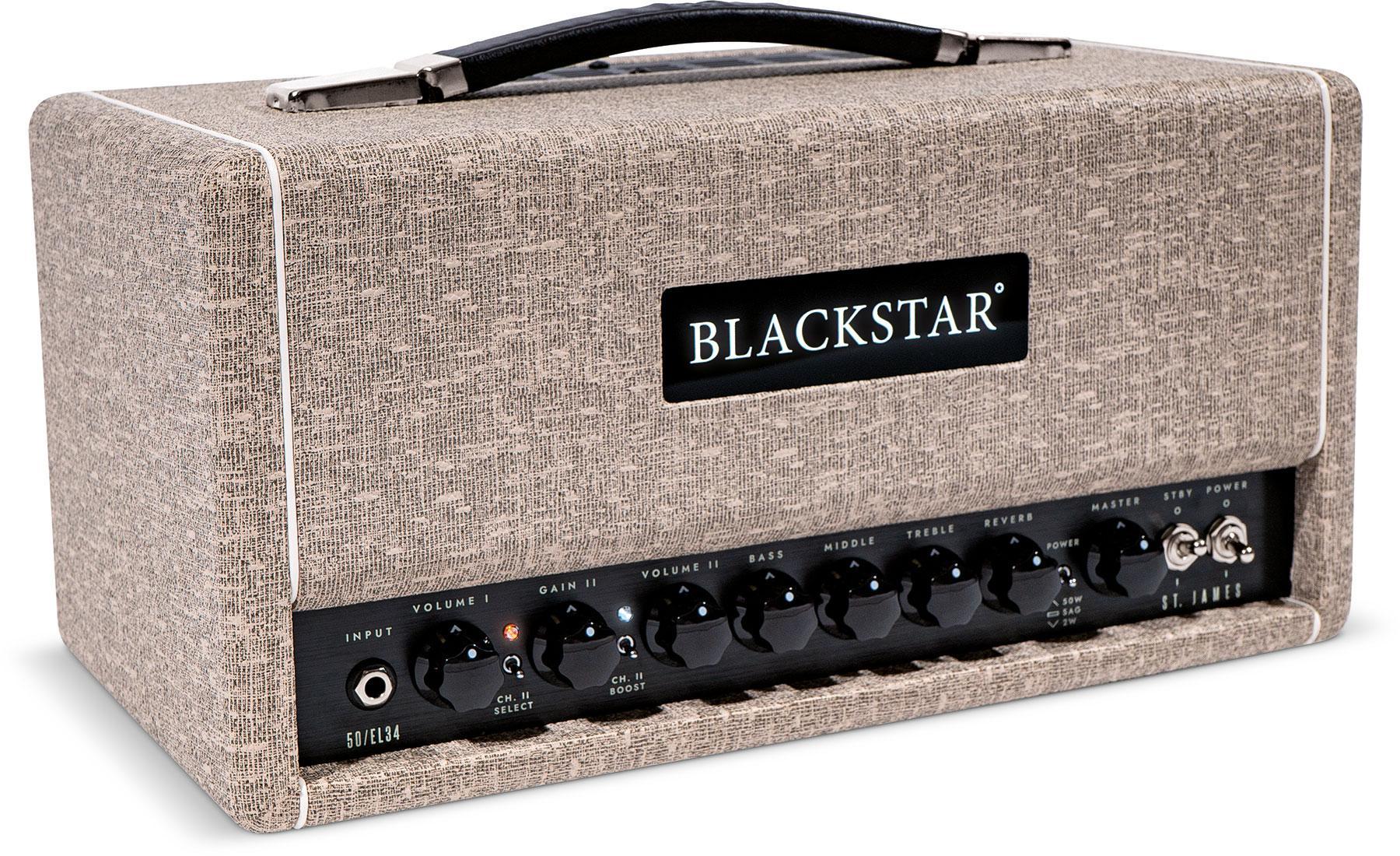 Electric guitar amp head Blackstar St. James EL34H Head - Fawn