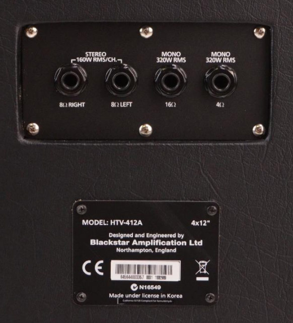 Blackstar Ht 412b Mkii Venue 320w 4x12 4/16 Ou 2x8-ohms Stereo Pan Droit - Electric guitar amp cabinet - Variation 2