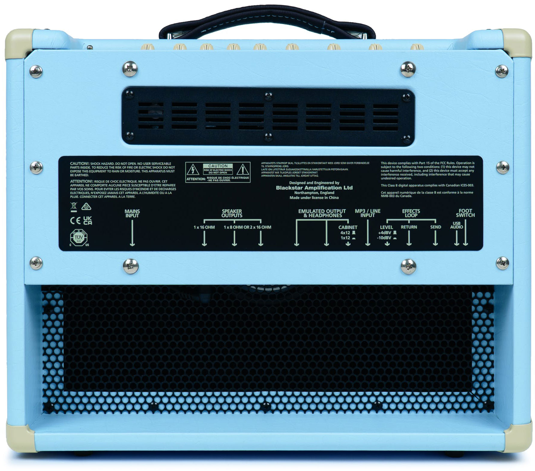 Blackstar Ht-5r Mkii 0.5/5w 1x12 Baby Blue - Electric guitar combo amp - Variation 1