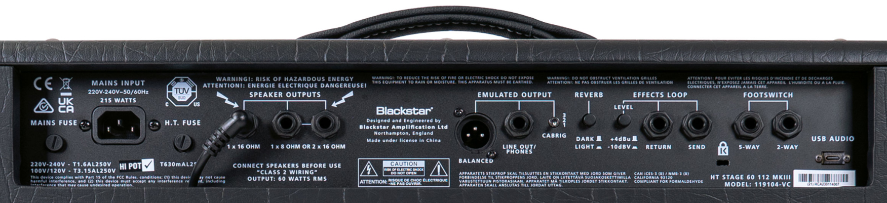 Blackstar Ht Venue Stage 60 112 Mkiii 60w 1x12 El34 - Electric guitar combo amp - Variation 4