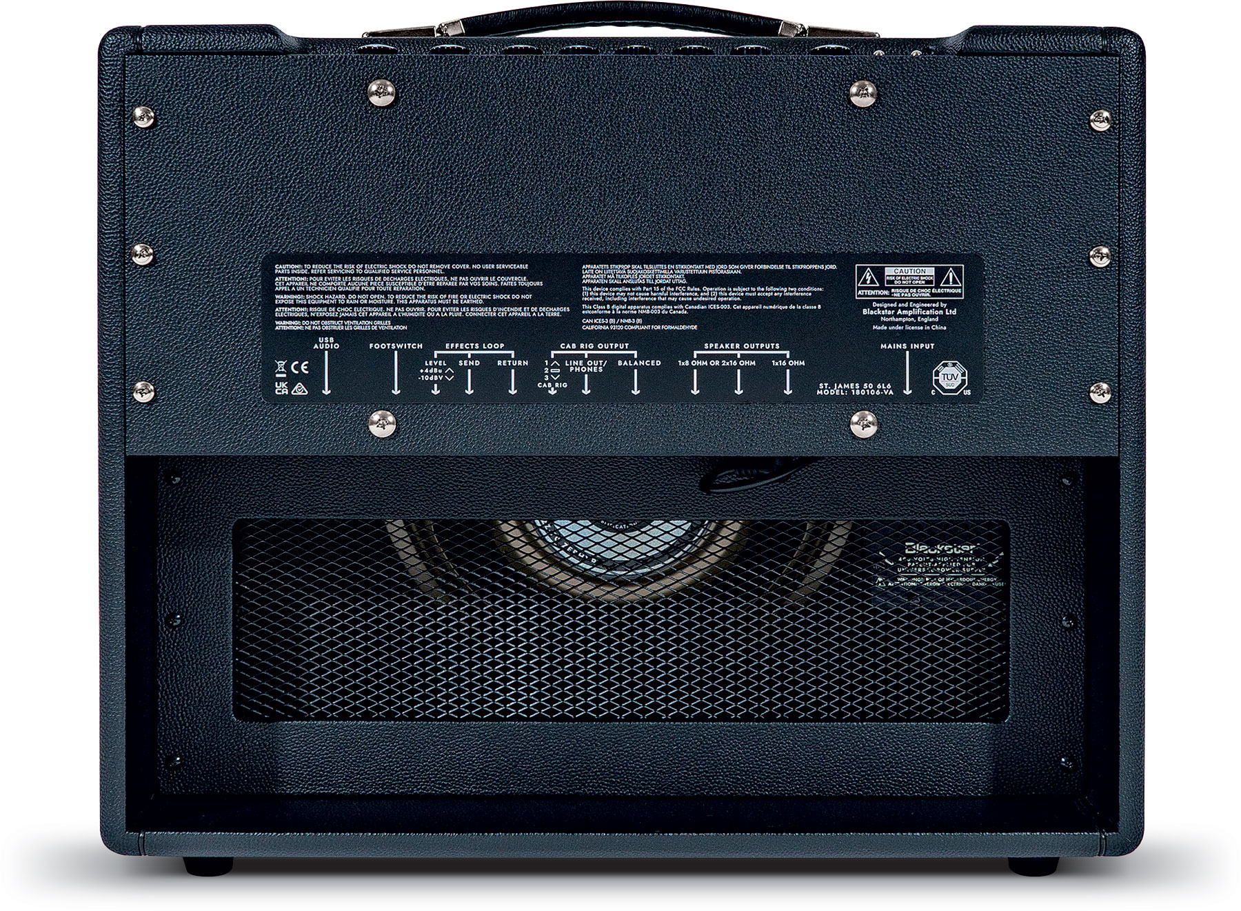 Blackstar St. James 6l6 50/5/2w 1x12 Black - Electric guitar combo amp - Variation 2