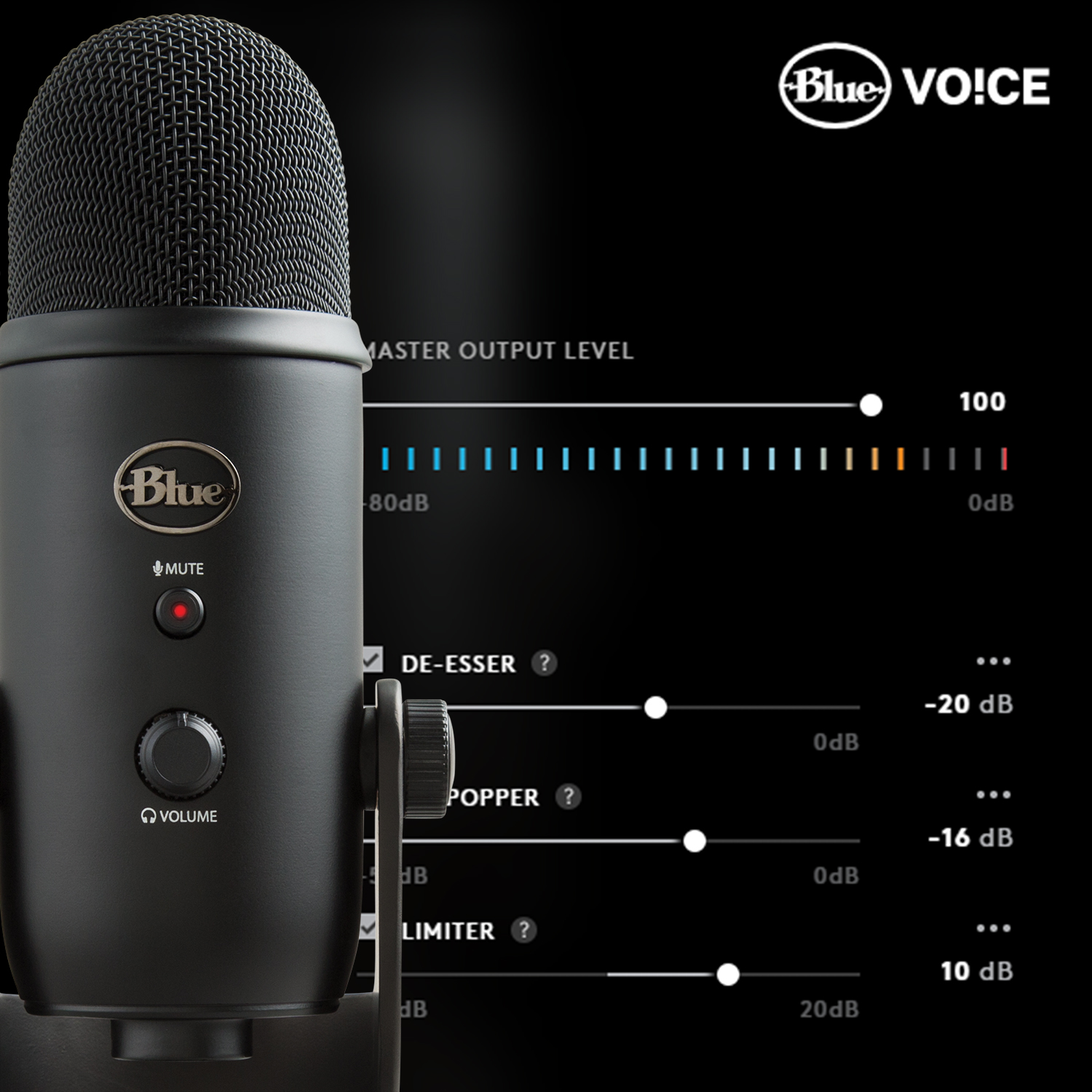Blue Yeti Blackout Studio - Microphone usb - Variation 4