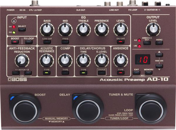 Acoustic preamp Boss AD-10