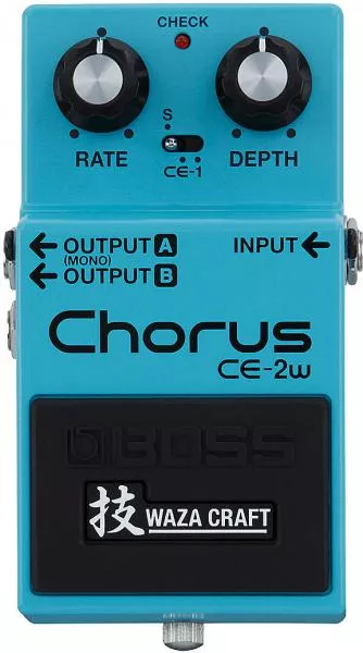 Modulation, chorus, flanger, phaser & tremolo effect pedal Boss Waza Craft CE-2W Chorus