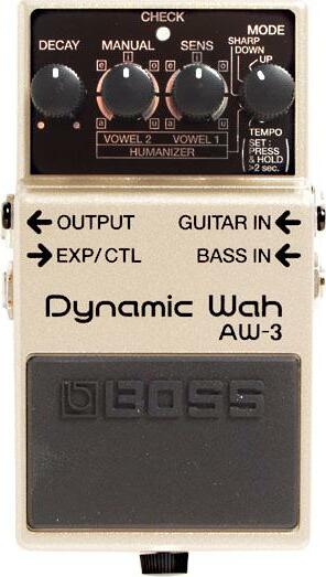 Boss Aw-3 Dynamic Wah - White - Wah & filter effect pedal - Main picture