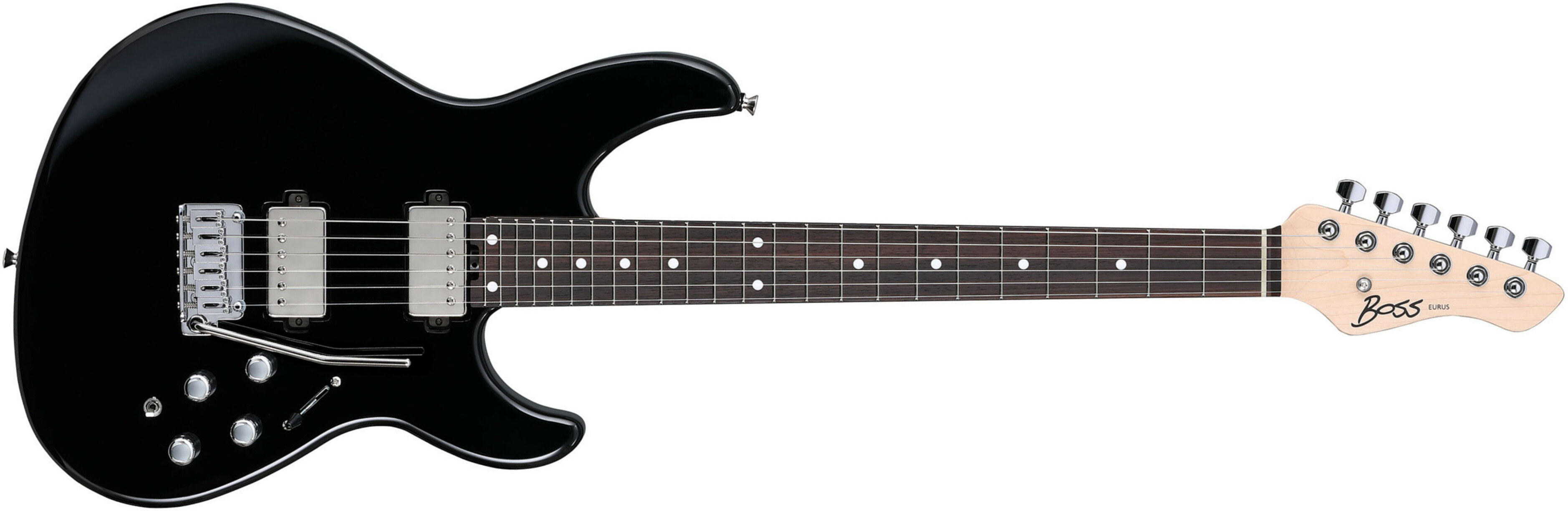 Boss Eurus Gs-1 Hh Trem Rw - Black - Modeling guitar - Main picture