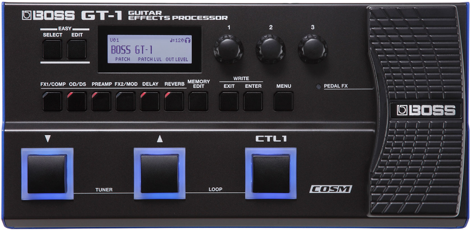 Boss Gt-1 Guitar Effects Processor - Guitar amp modeling simulation - Main picture