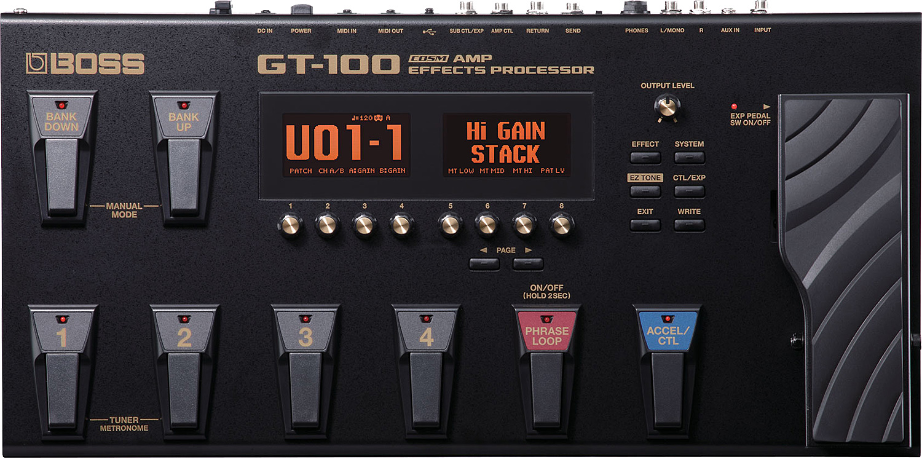 Boss Gt-100 Version 2.0 - Guitar amp modeling simulation - Main picture