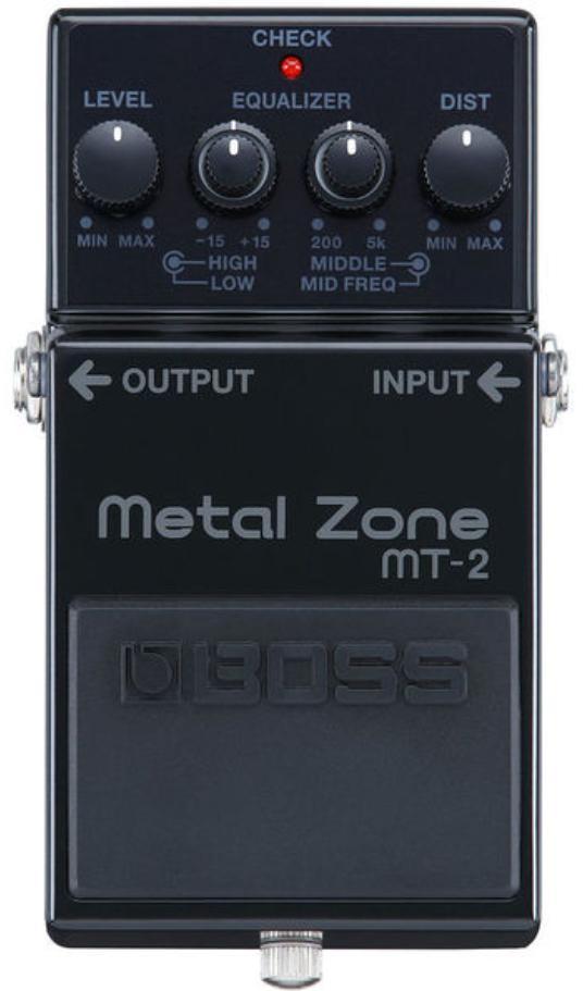 Overdrive, distortion & fuzz effect pedal Boss MT-2 Metal Zone 30th Anniversary