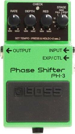Boss Ph3 Phase Shifter - Green - Modulation, chorus, flanger, phaser & tremolo effect pedal - Main picture
