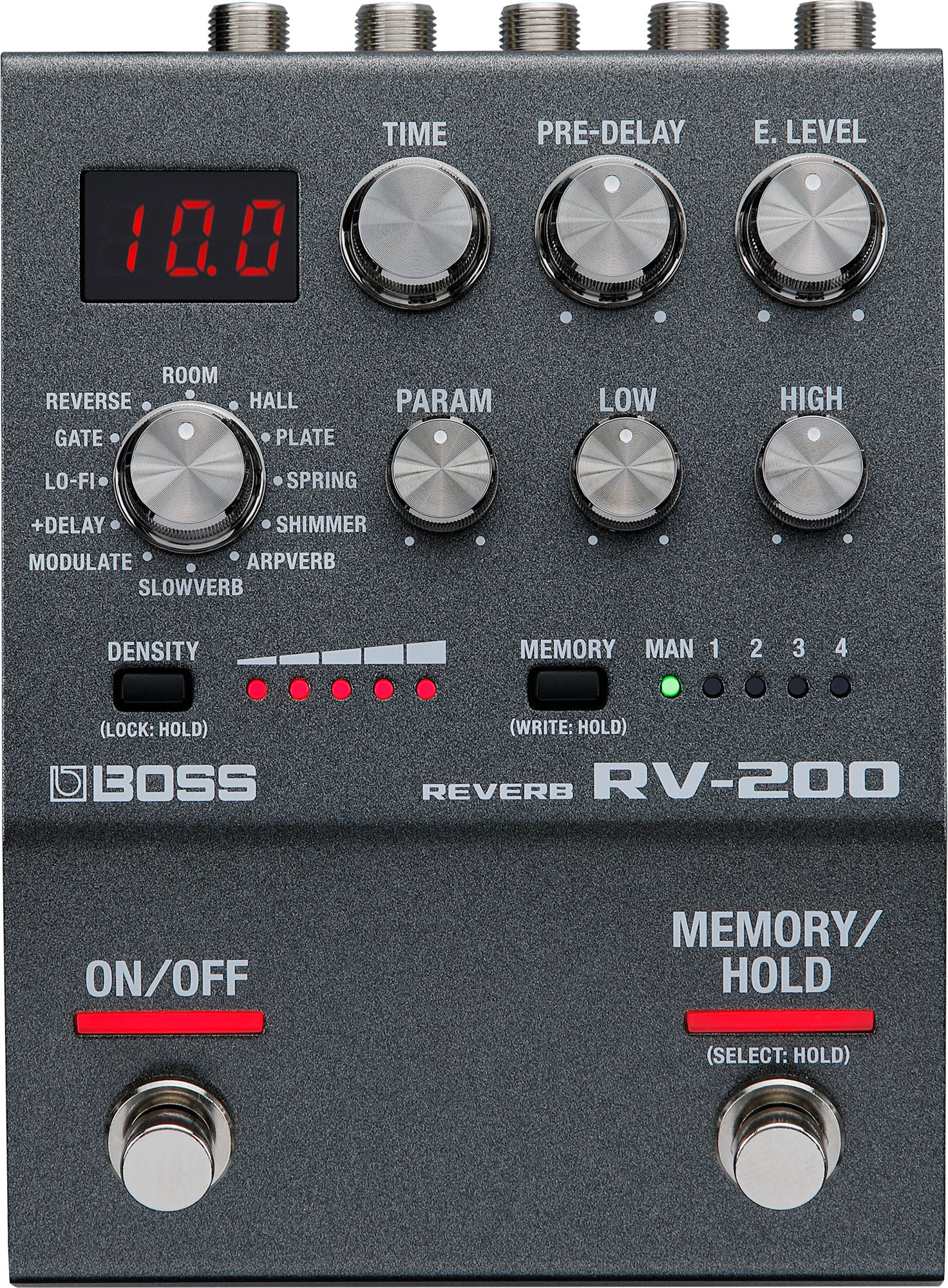 Boss Rv-200 Reverb - Reverb, delay & echo effect pedal - Main picture
