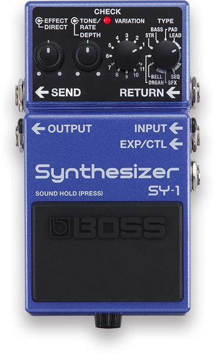 Boss SY-1 Synthesizer Modulation, chorus, flanger, phaser