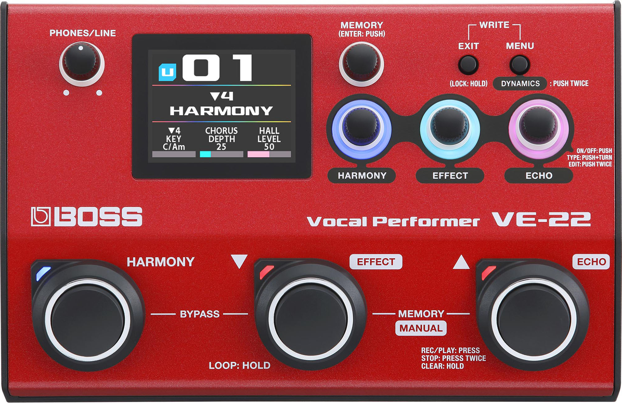 Boss Ve-22 Vocal Performer - Effects processor - Main picture