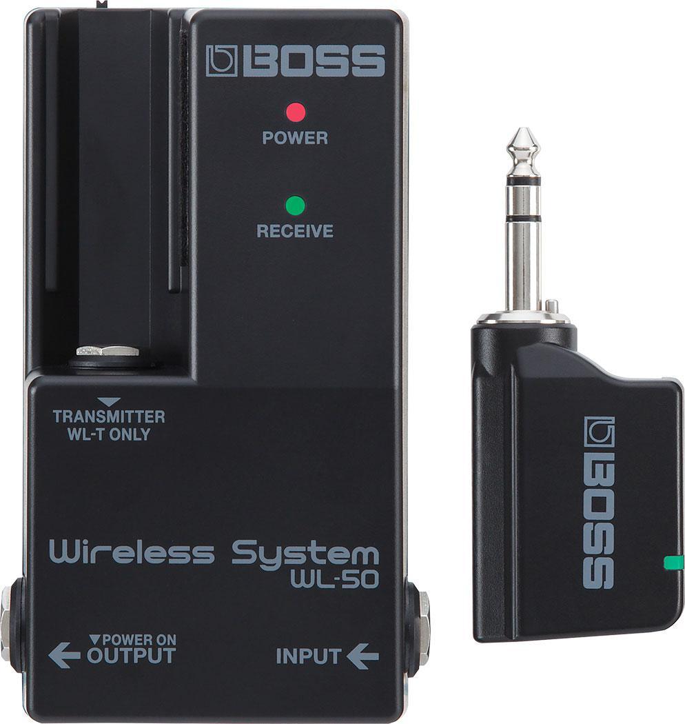 Wireless microphone for instrument  Boss WL-50 Wireless Guitar System for Pedalboard