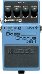 Modulation, chorus, flanger, phaser & tremolo effect pedal for bass Boss CEB-3