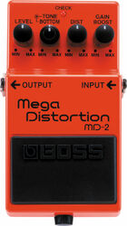 Overdrive, distortion & fuzz effect pedal Boss MD-2 Mega Distorsion - Orange