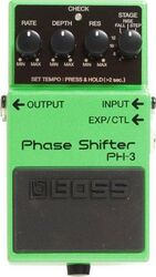 Modulation, chorus, flanger, phaser & tremolo effect pedal Boss PH-3 Phase Shifter - Green