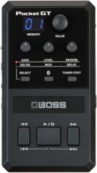 Guitar amp modeling simulation Boss Pocket GT