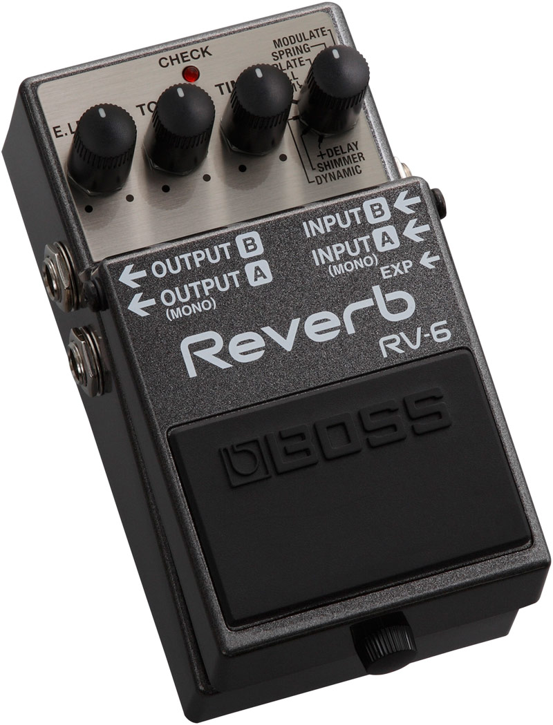 Boss RV-6 Reverb, delay & echo effect pedal