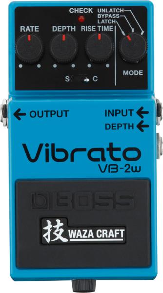 Modulation, chorus, flanger, phaser & tremolo effect pedal Boss Waza Craft VB-2W Vibrato