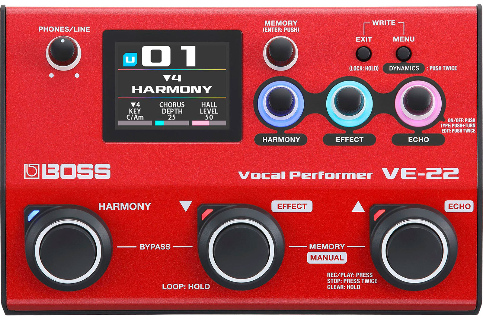 Boss Ve-22 Vocal Performer - Effects processor - Variation 1