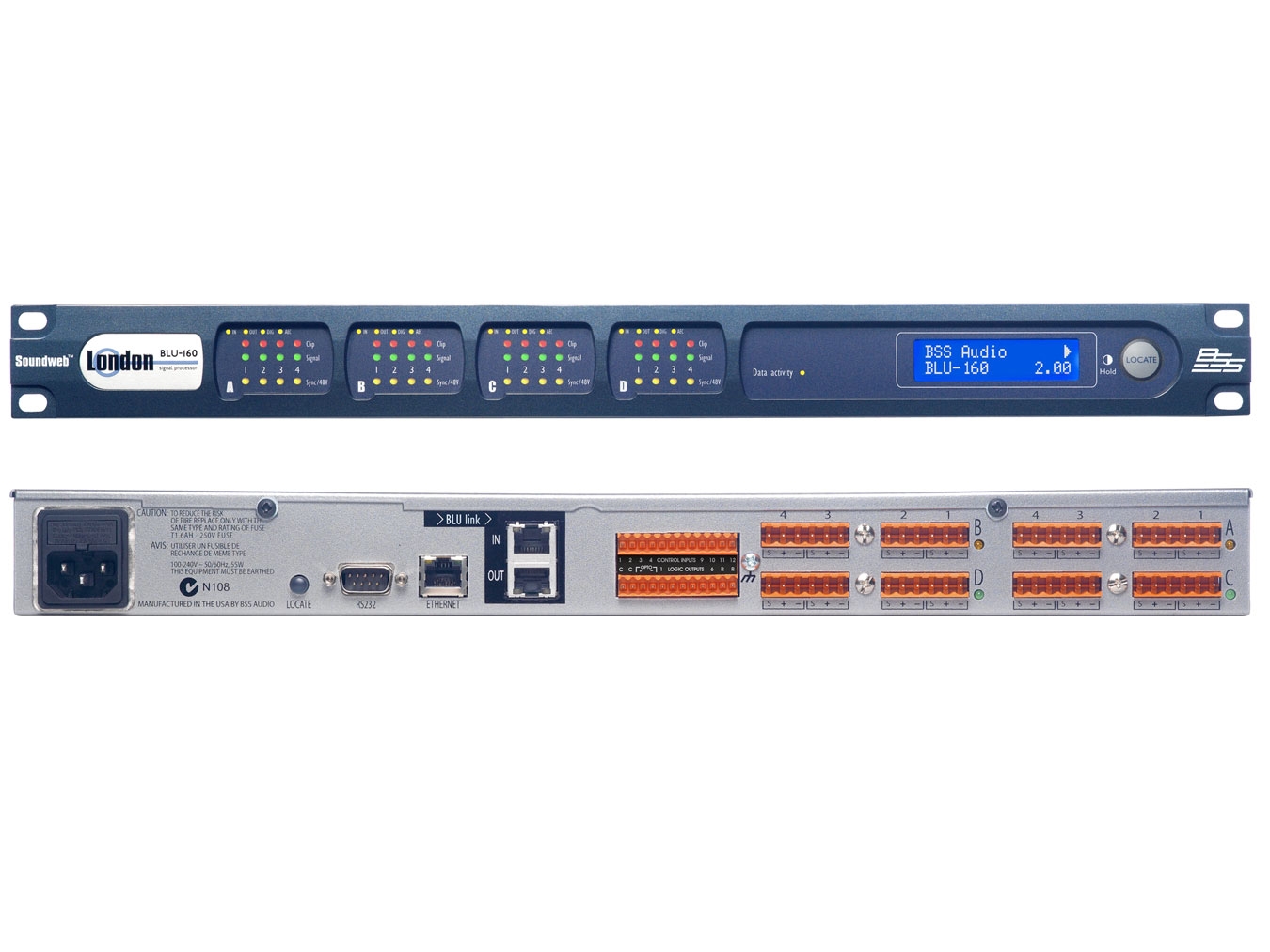 Bss Blu160 Processeur Soundweb London Blu Link Chassis Vide Effects Processor