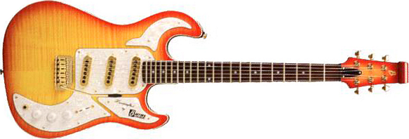 Burns Shadow Special Club Rw - Cherry Sunburst - Str shape electric guitar - Main picture