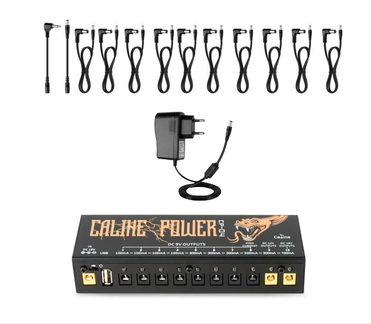 Caline Cp-04 Power Isolated 10 + Usb - Pedal power supply - Variation 2