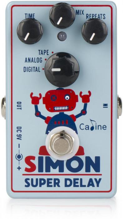 Reverb, delay & echo effect pedal Caline Simon Super Delay