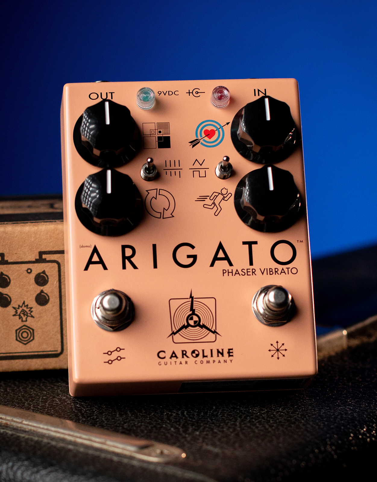 Caroline Guitar Arigato Phaser Vibrato - Modulation, chorus, flanger, phaser & tremolo effect pedal - Variation 1