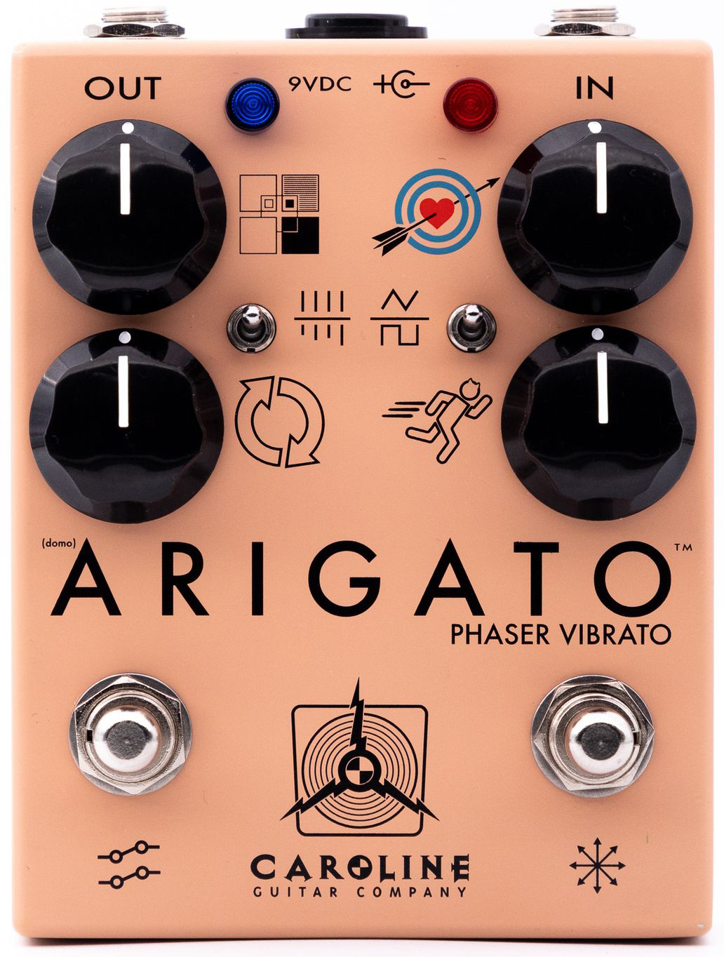 Caroline Guitar Arigato Phaser Vibrato - Modulation, chorus, flanger, phaser & tremolo effect pedal - Main picture