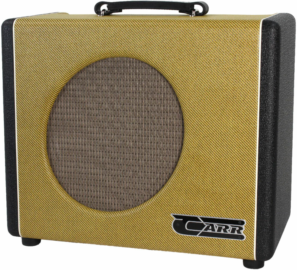Carr Amplifiers Mercury V 1-12 Combo 16w 1x12 6v6 Black/tweed - Electric guitar combo amp - Main picture
