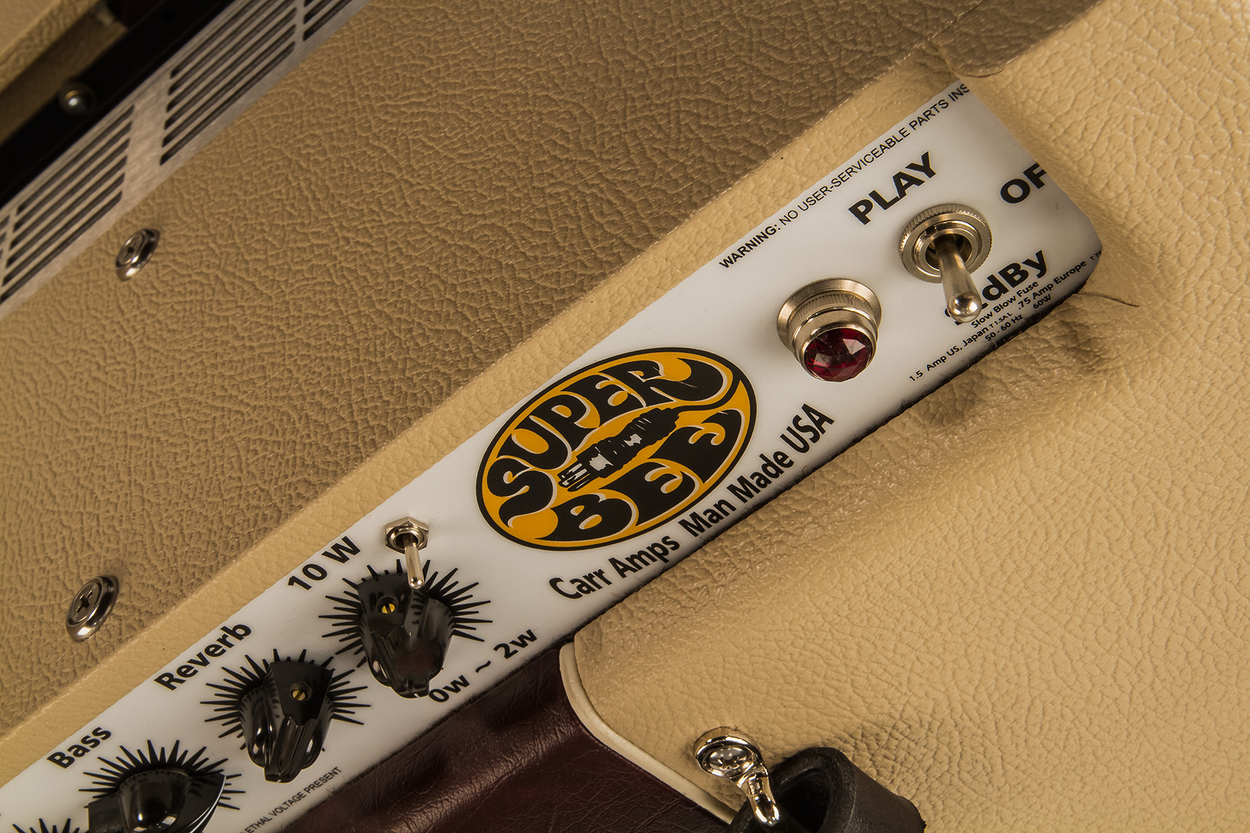 Carr Amplifiers Super Bee 1-12 Combo 10w 1x12 Cream/wine - Electric guitar combo amp - Variation 3