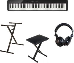 Keyboard set Casio PX-S1100 Noir + Stand + Banquette + Casque