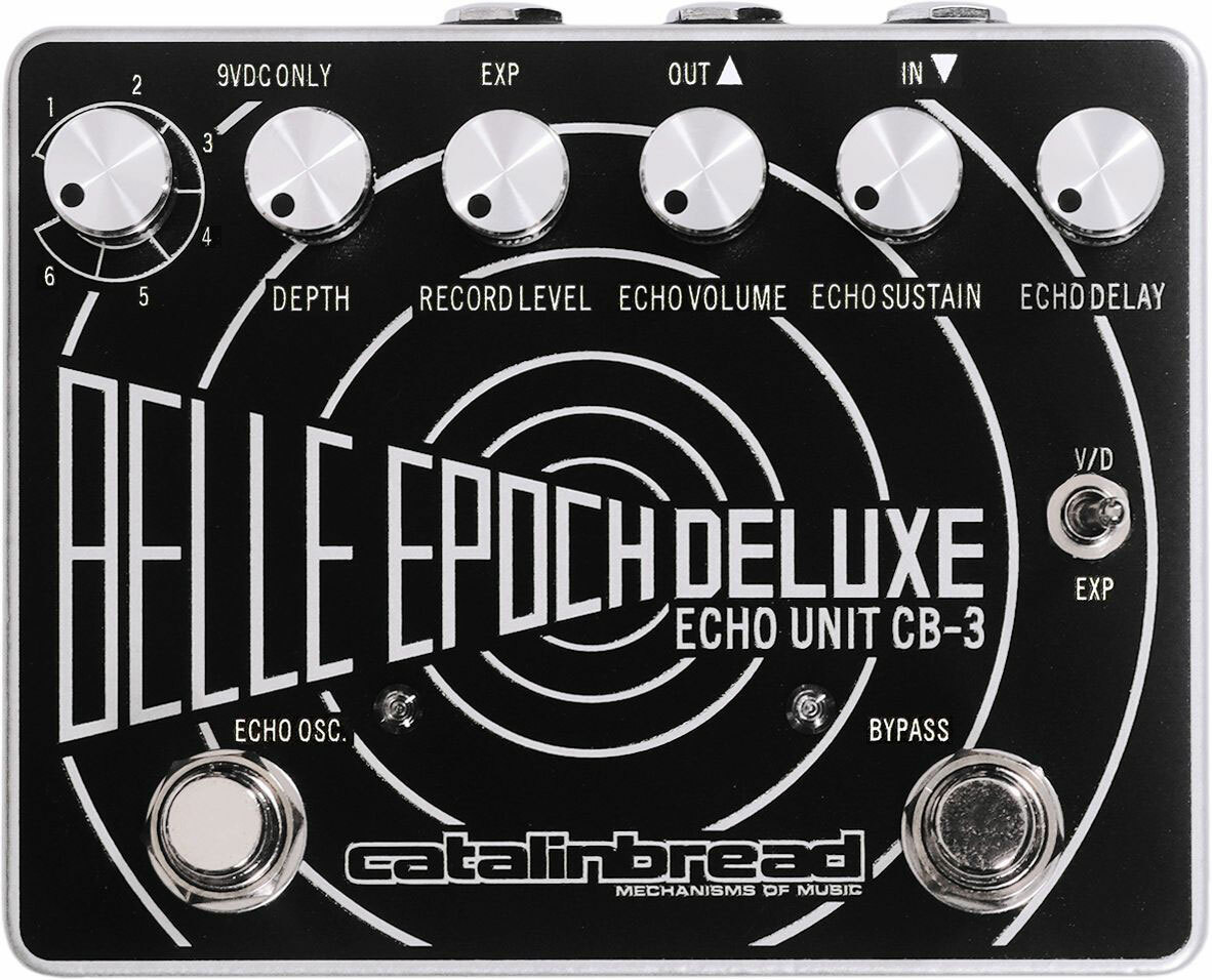 Catalinbread Belle Epoch Deluxe Echo Black And Silver - Reverb, delay & echo effect pedal - Main picture