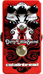 Overdrive, distortion & fuzz effect pedal Catalinbread Dirty Little Secret Red