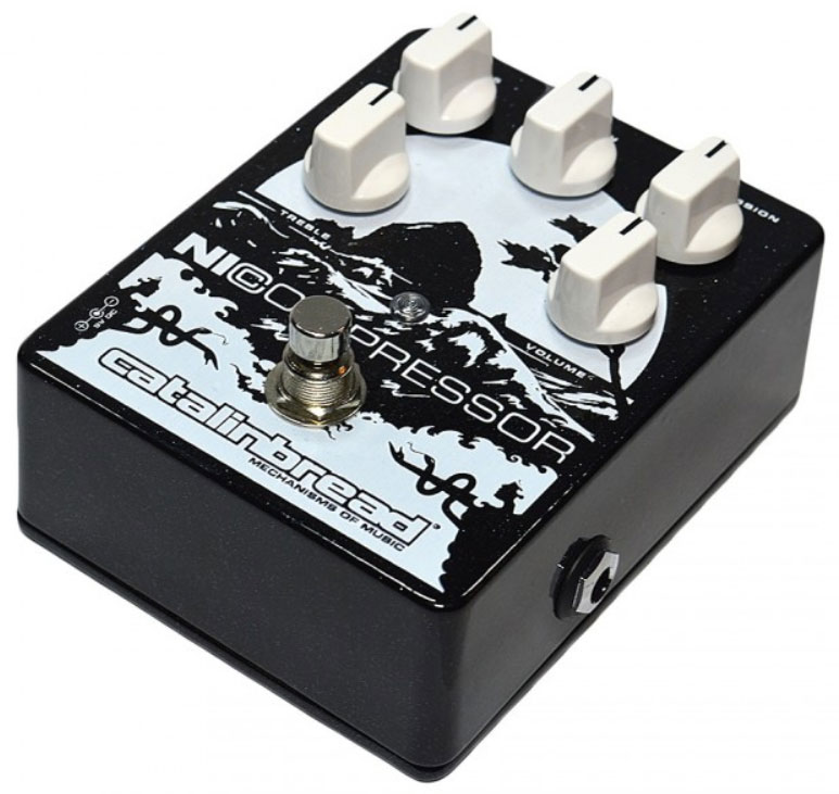 Catalinbread Nicompressor Silver On Black - Compressor, sustain & noise gate effect pedal - Variation 2